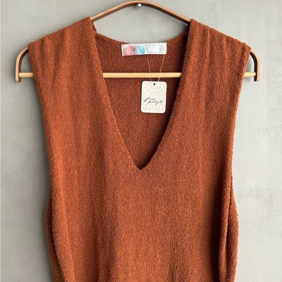 FREE PEOPLE FP Beach Poppy Sweater Mini Dress - Picture 4 of 10